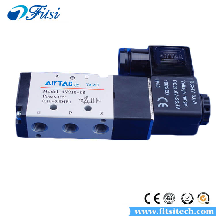 AirTAC 5 Way 2 Position Pneumatic Solenoid Air Valve 4V210-06 4V220-06